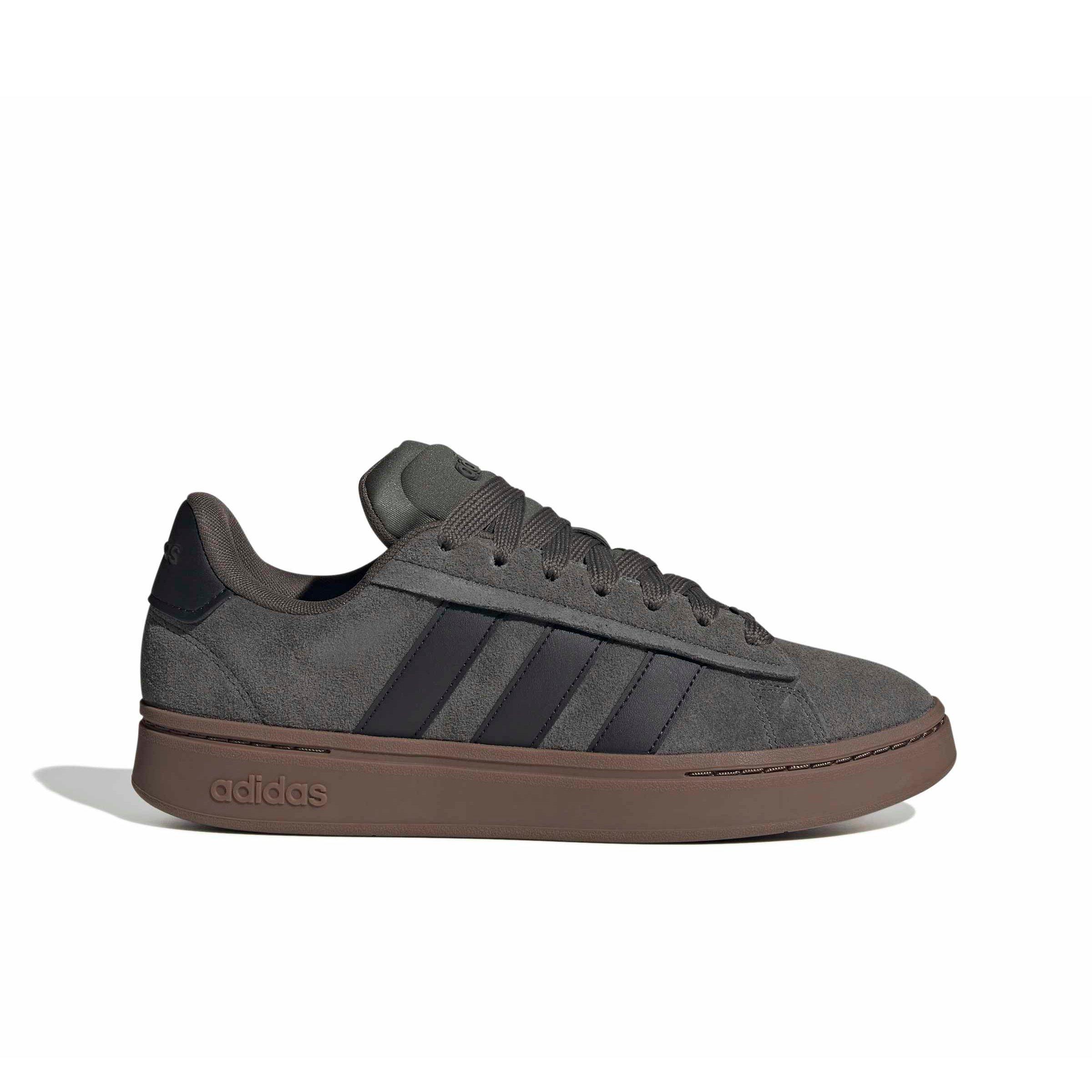 adidas Grand Court Alpha "Cinder/Core Black/Gum 5" Men's Shoe - CINDER/BLACK/GUM